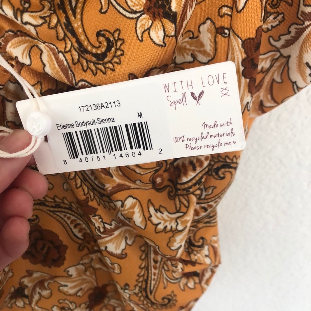 ๐SOLD๐ Spell Etienne Bodysuit in Mustard - Picture 6 of 6